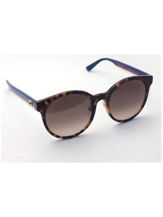 New Authentic Gucci GG0416SK 003 Havana Brown Gradient Sunglasses
